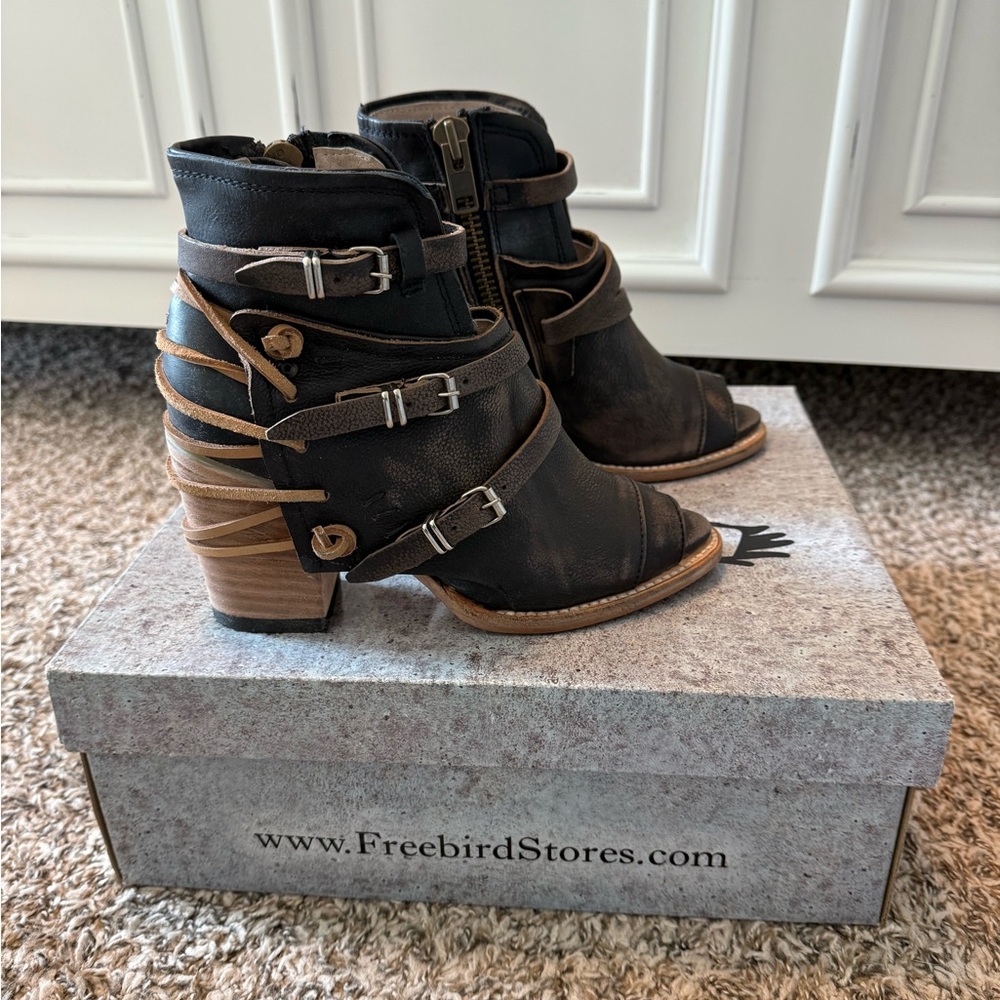Freebird Carterr Black Ankle Boots